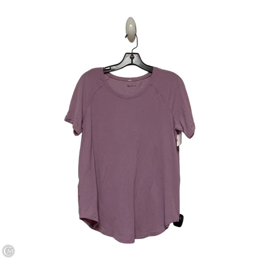 Athletic Top Short Sleeve By Lululemon In Purple, Size: S