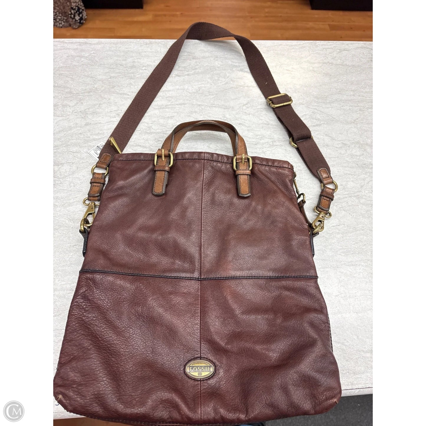 Handbag By Fossil, Size: Large