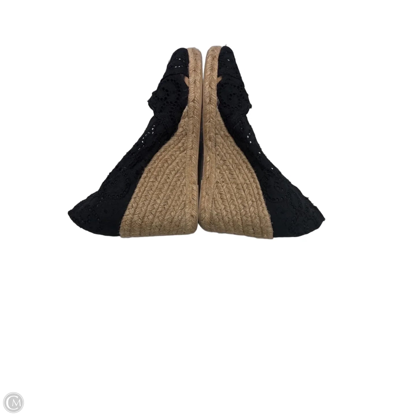 Sandals Heels Wedge By White Mountain In Black & Tan, Size: 7