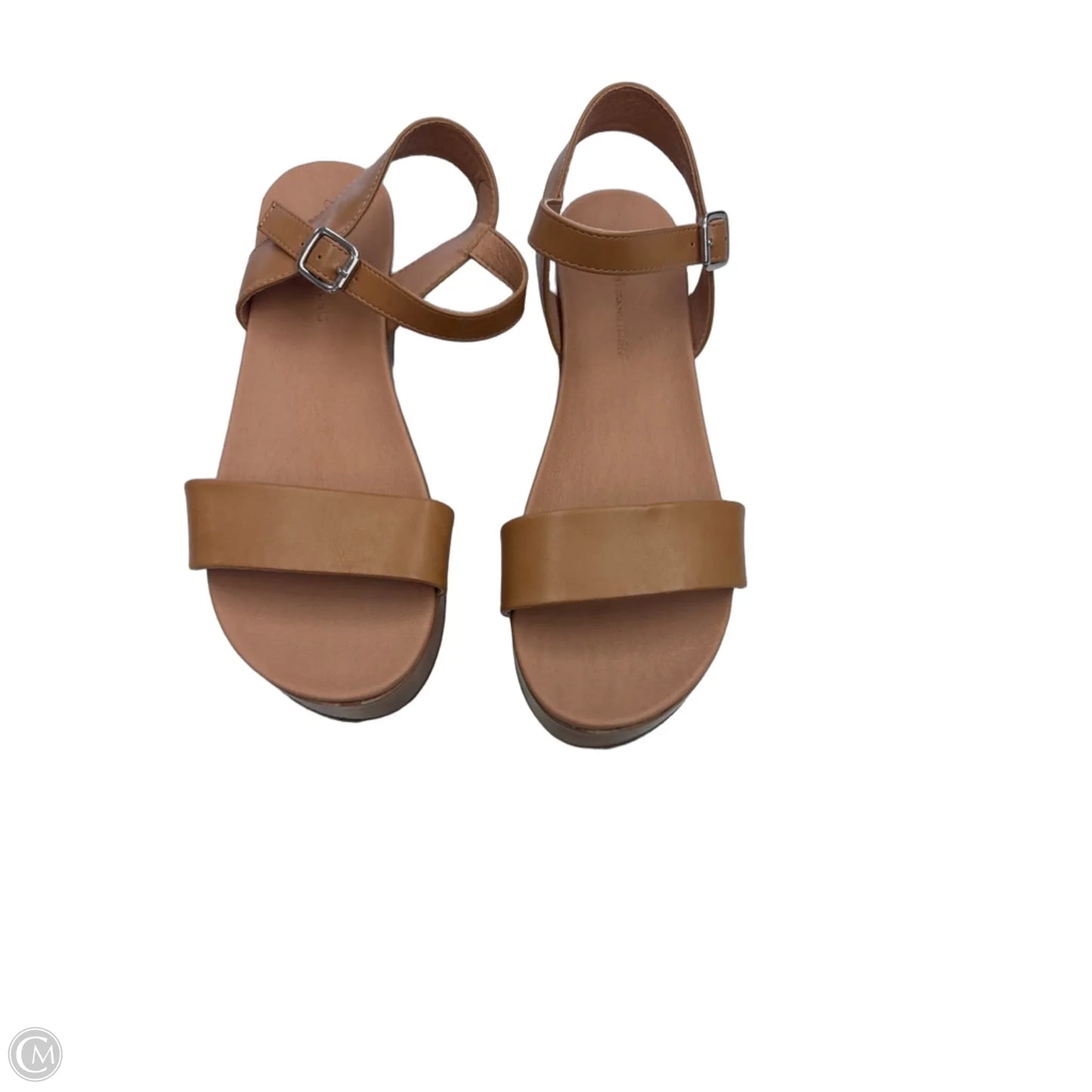 Sandals Flats By Amazon Essentials In Tan, Size: 9