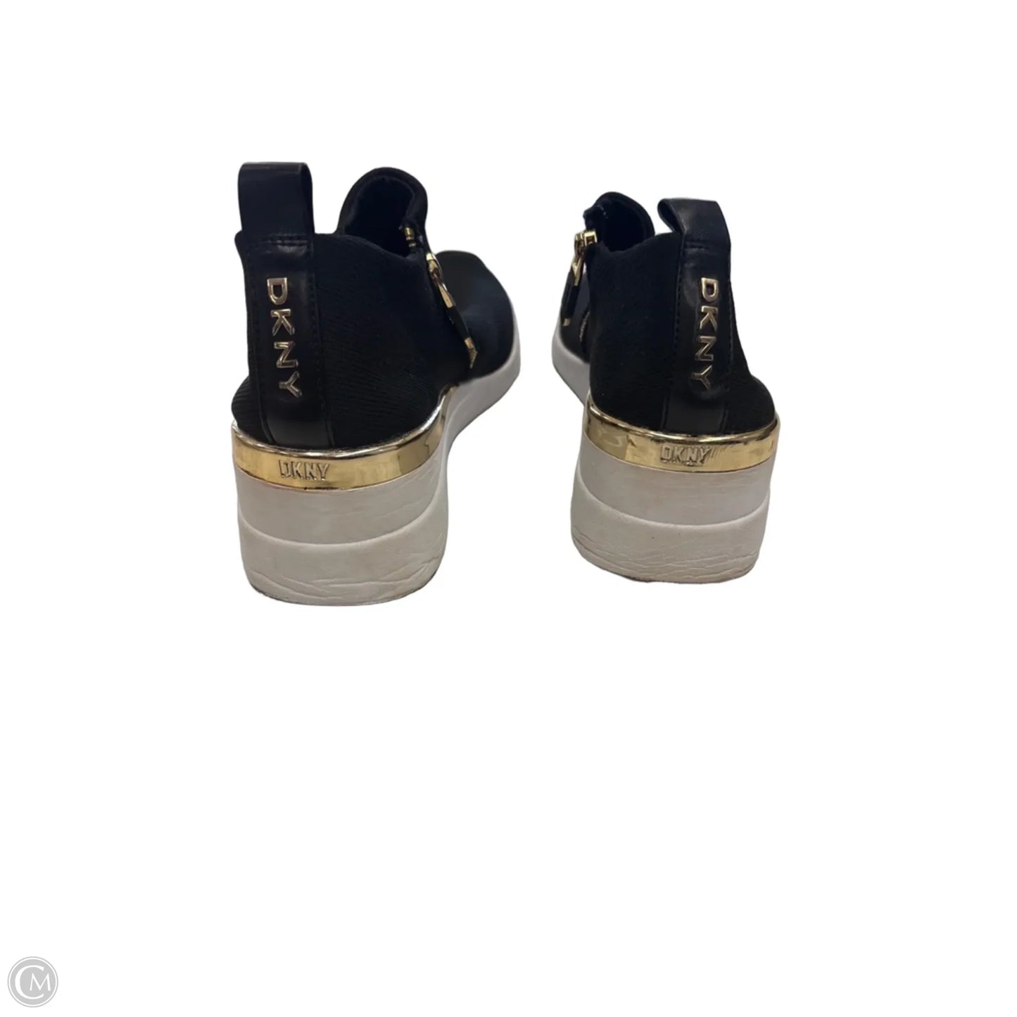 Shoes Sneakers By Dkny In Black & White, Size: 8.5