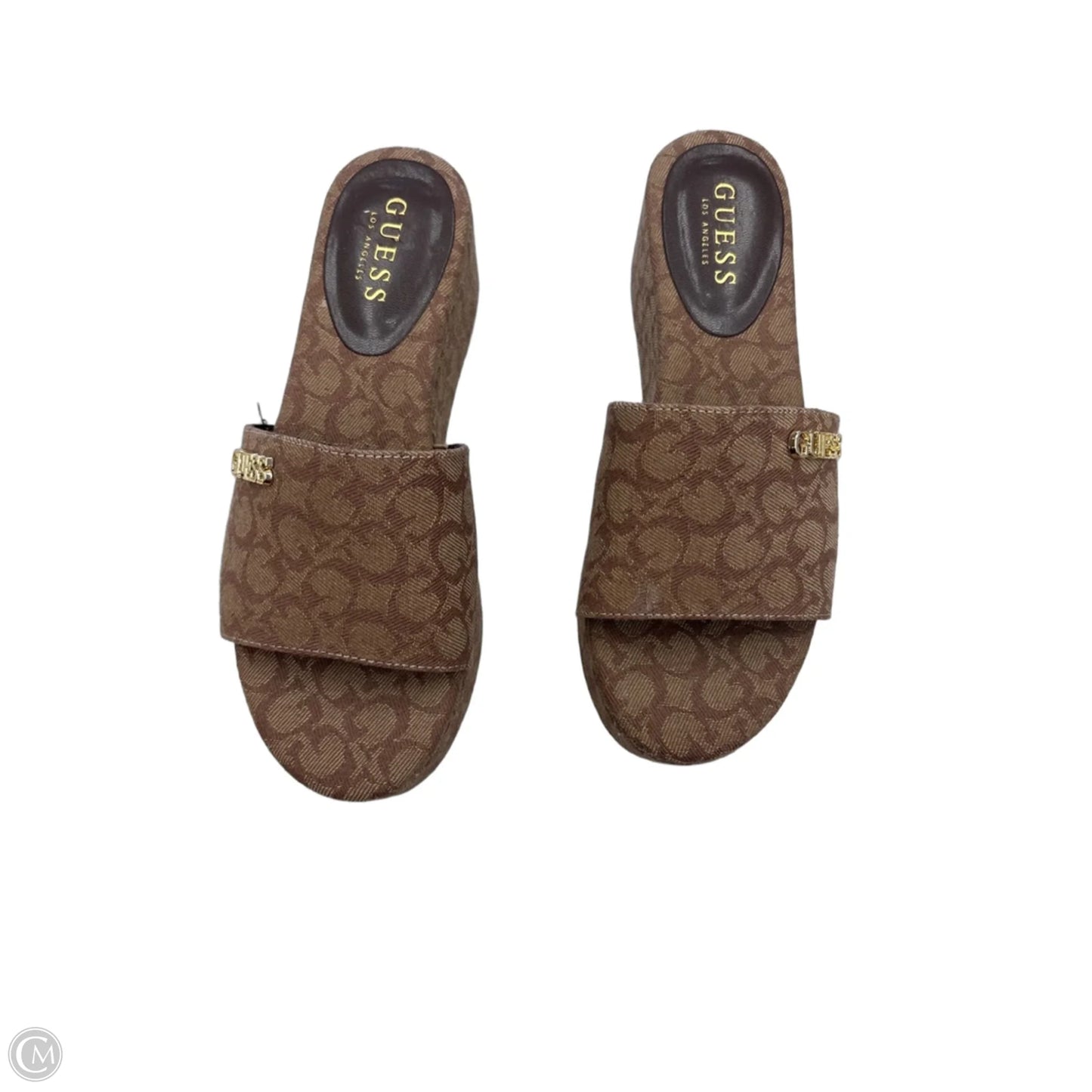 Sandals Flats By Guess In Brown, Size: 7