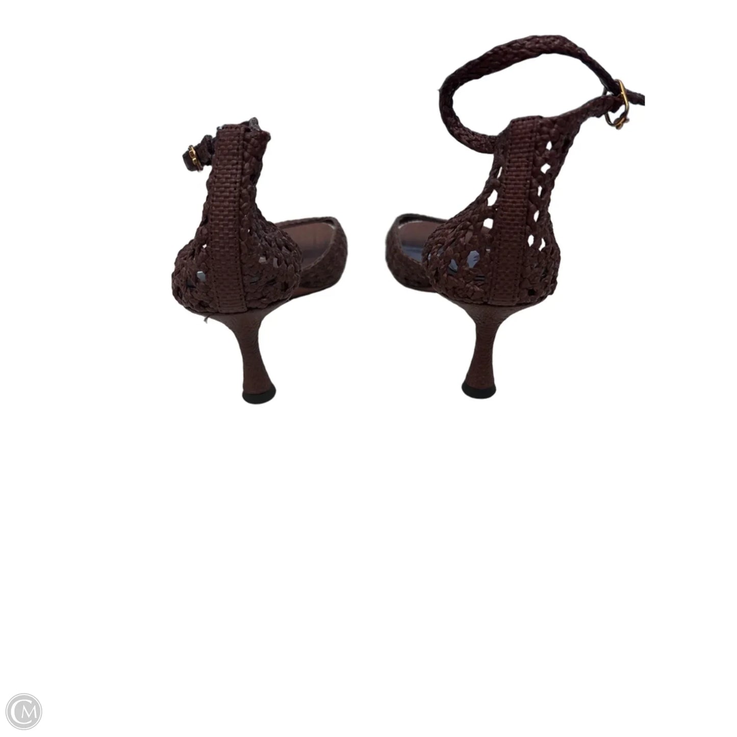 Sandals Heels Stiletto By Sam Edelman In Brown, Size: 8