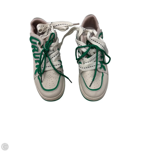 Shoes Athletic By Clothes Mentor In Cream & Green, Size: 10