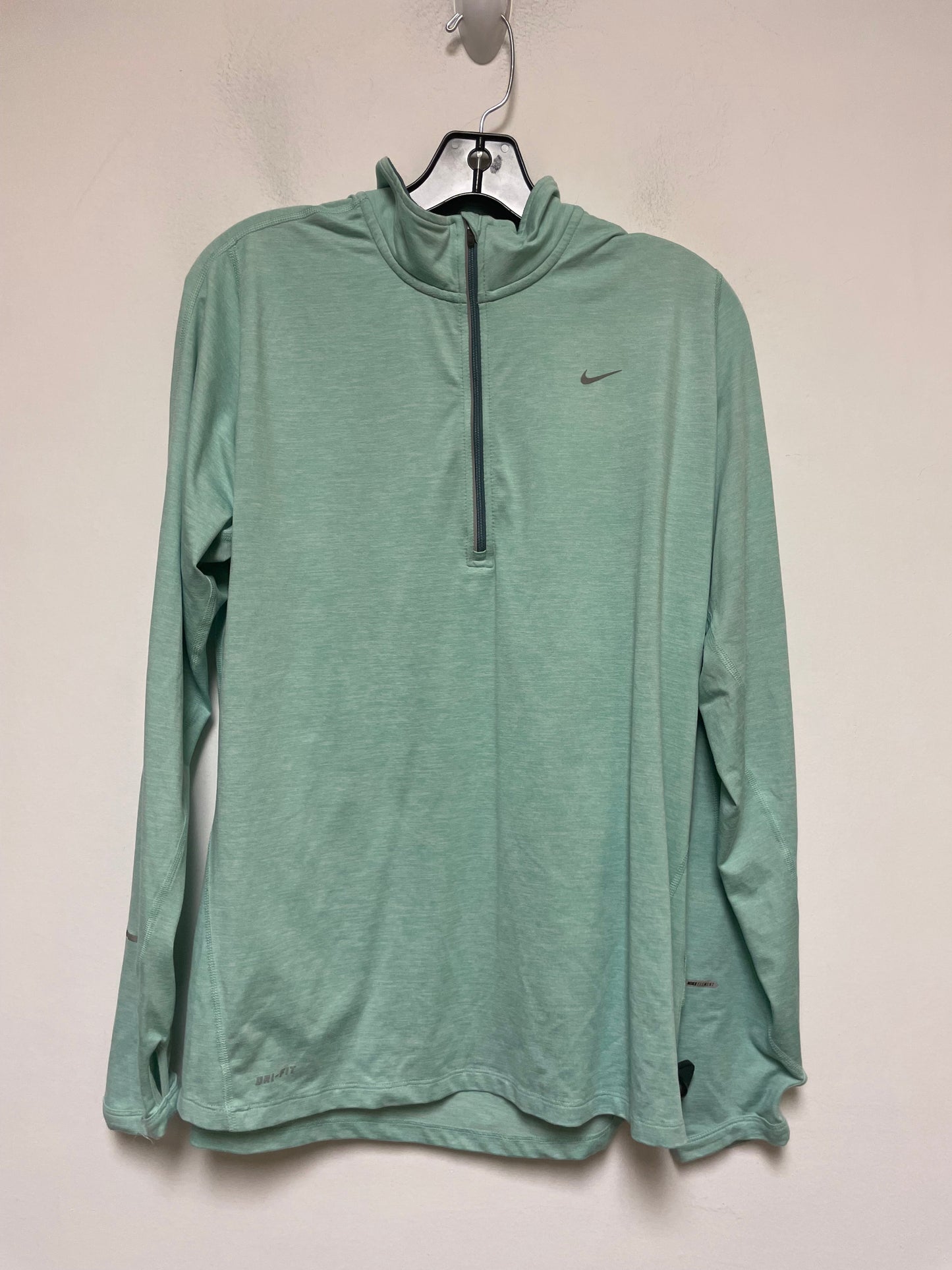 Athletic Top Long Sleeve Collar By Nike Apparel  Size: Xl