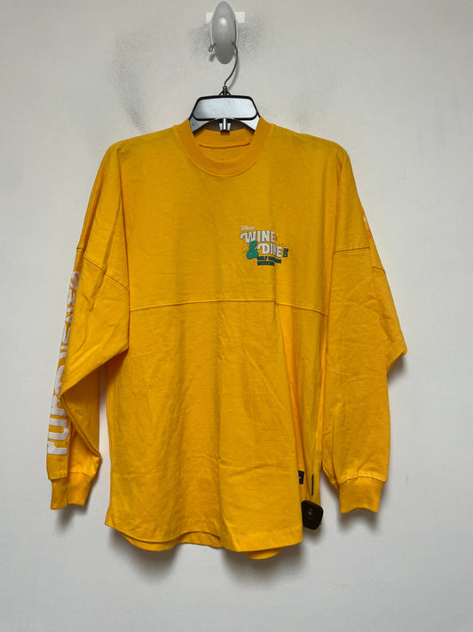 Yellow Top Long Sleeve Walt Disney, Size Xs