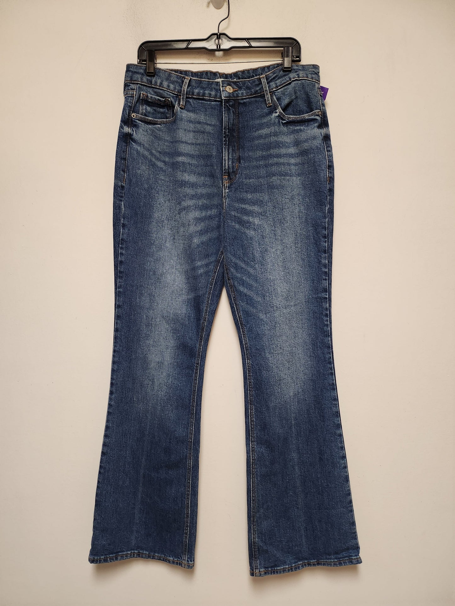 Blue Denim Jeans Flared Old Navy, Size 14