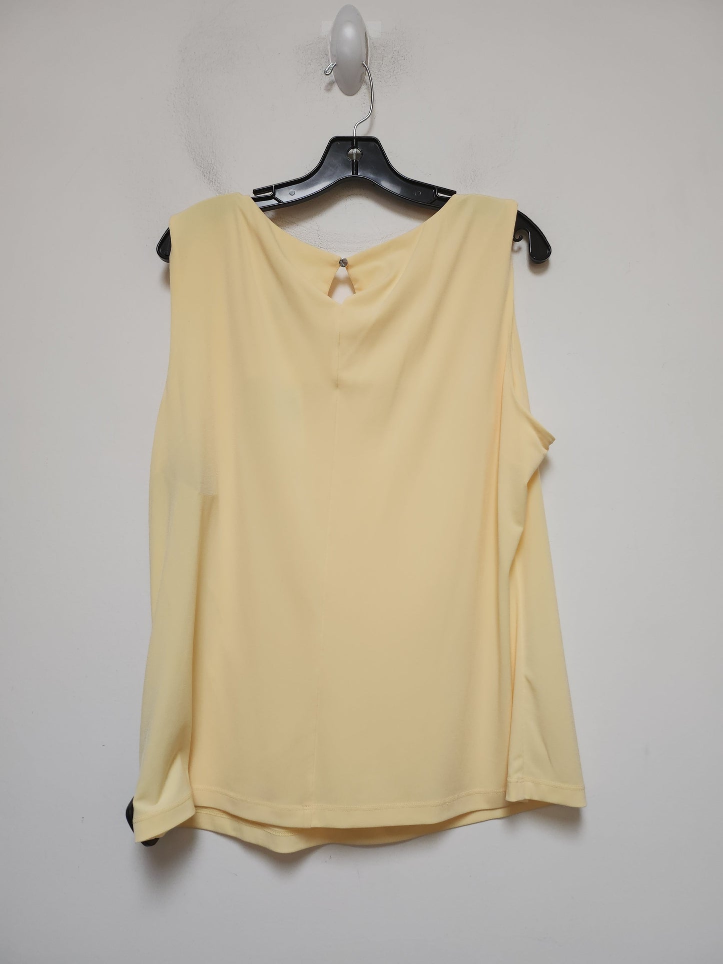 Yellow Top Sleeveless Calvin Klein, Size 1x