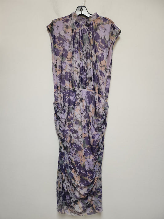 Purple Dress Casual Midi Chicos, Size Xl