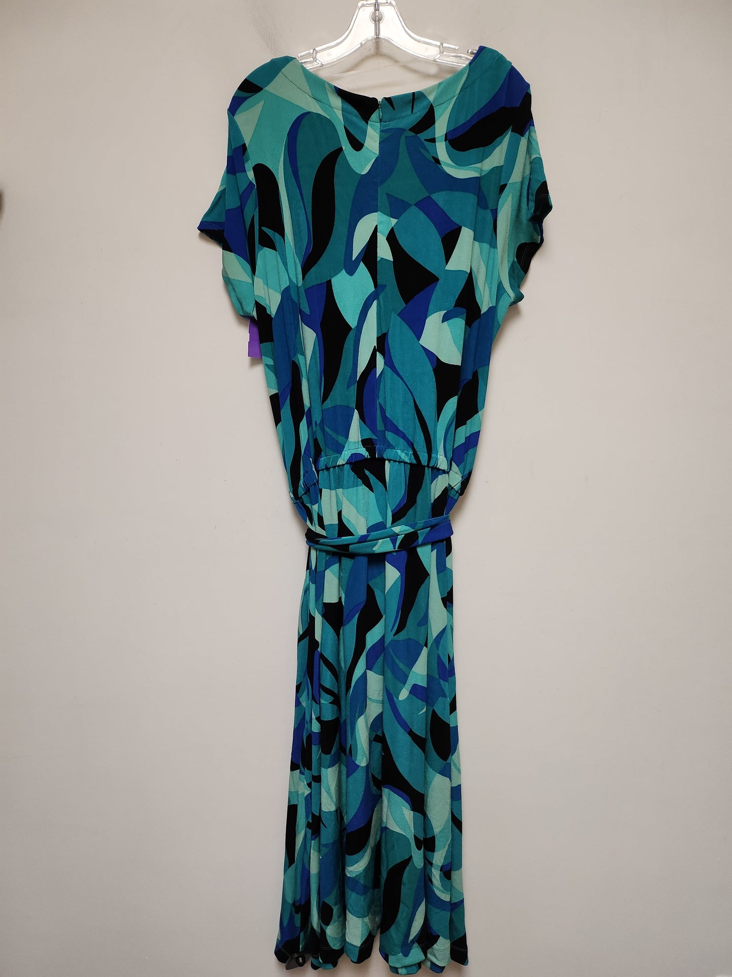 Teal Dress Casual Maxi Chicos, Size Xxl
