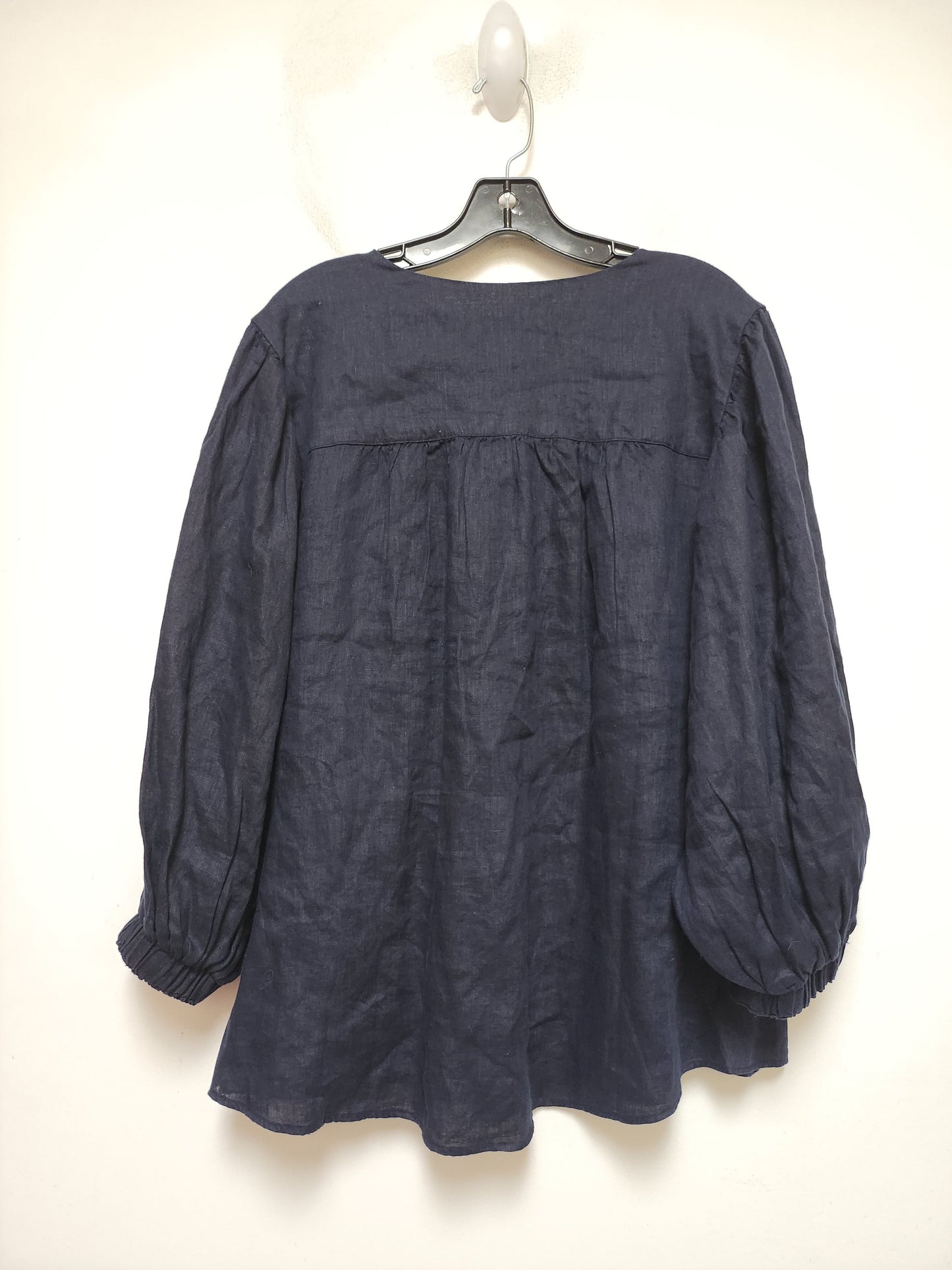 Navy Top Short Sleeve Chicos, Size 2x