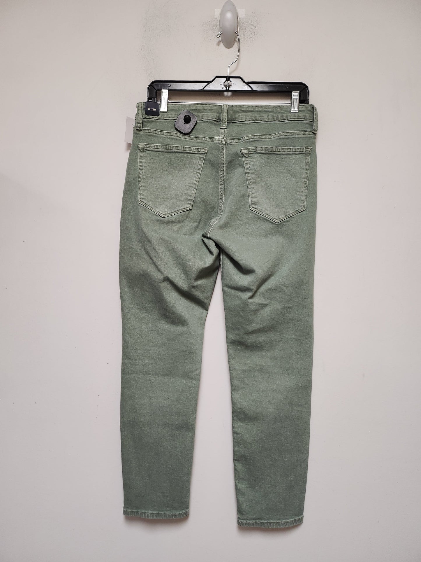 Green Denim Jeans Straight Lucky Brand, Size 8