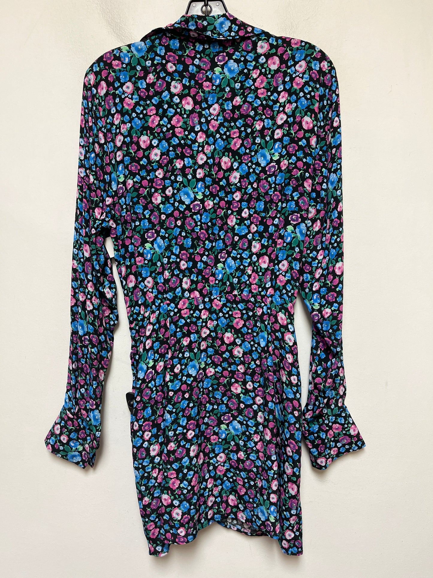 Floral Print Dress Casual Short Zara, Size Xs