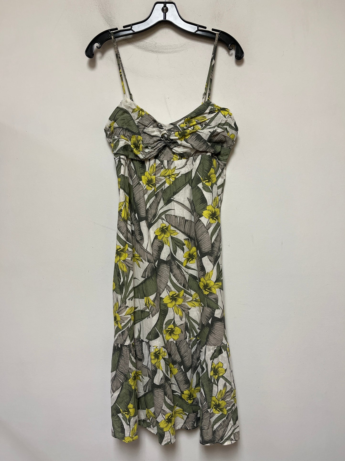 Floral Print Dress Casual Midi Banana Republic, Size M