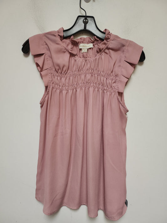 Top Sleeveless By Monteau In Pink, Size: M