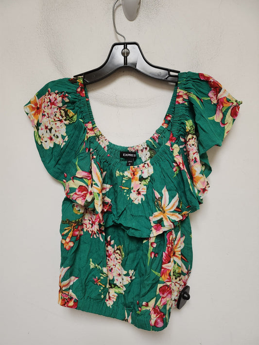 Top Sleeveless By Express In Green, Size: S