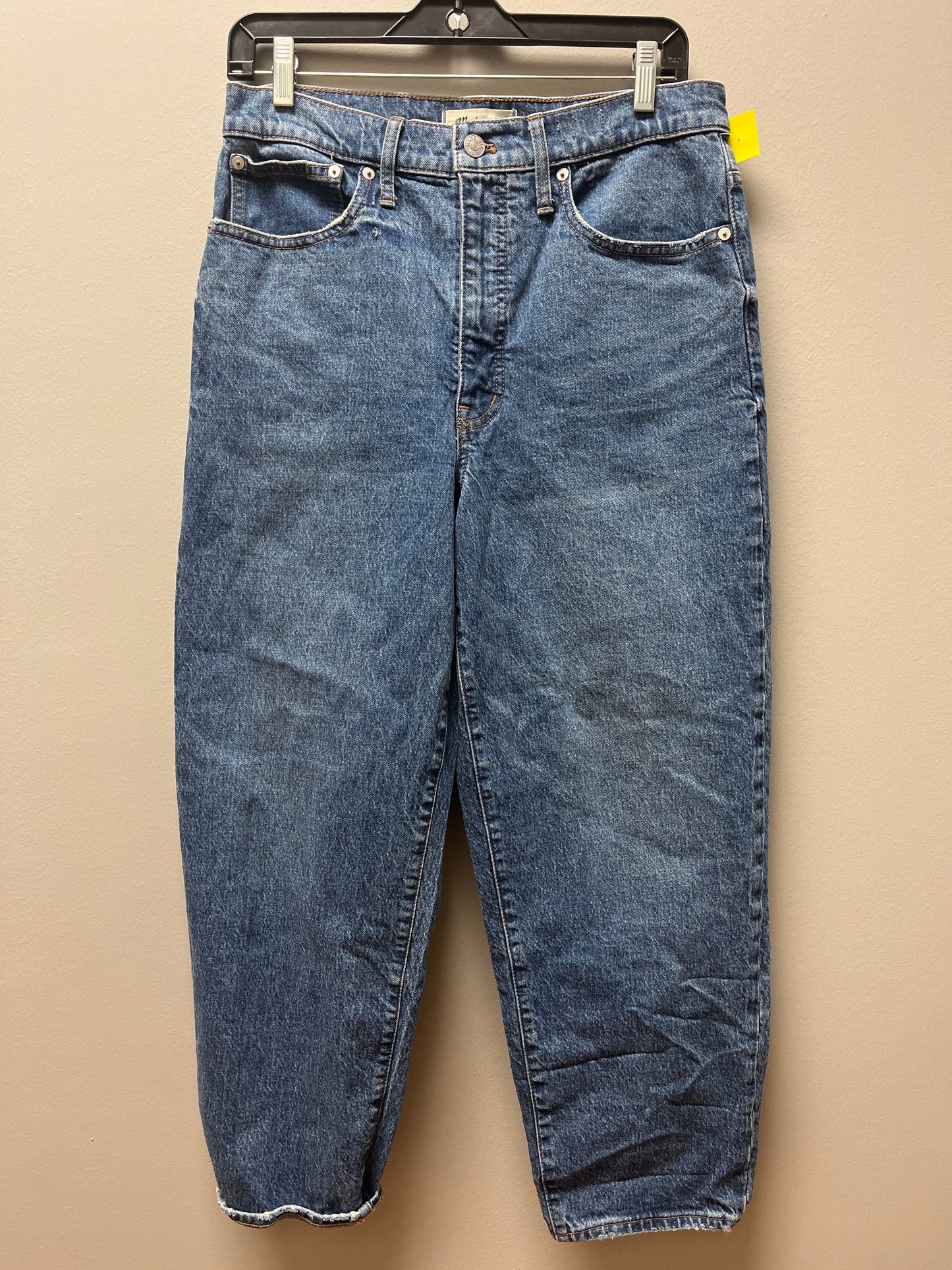 Jeans Straight By Madewell In Blue Denim, Size: 6