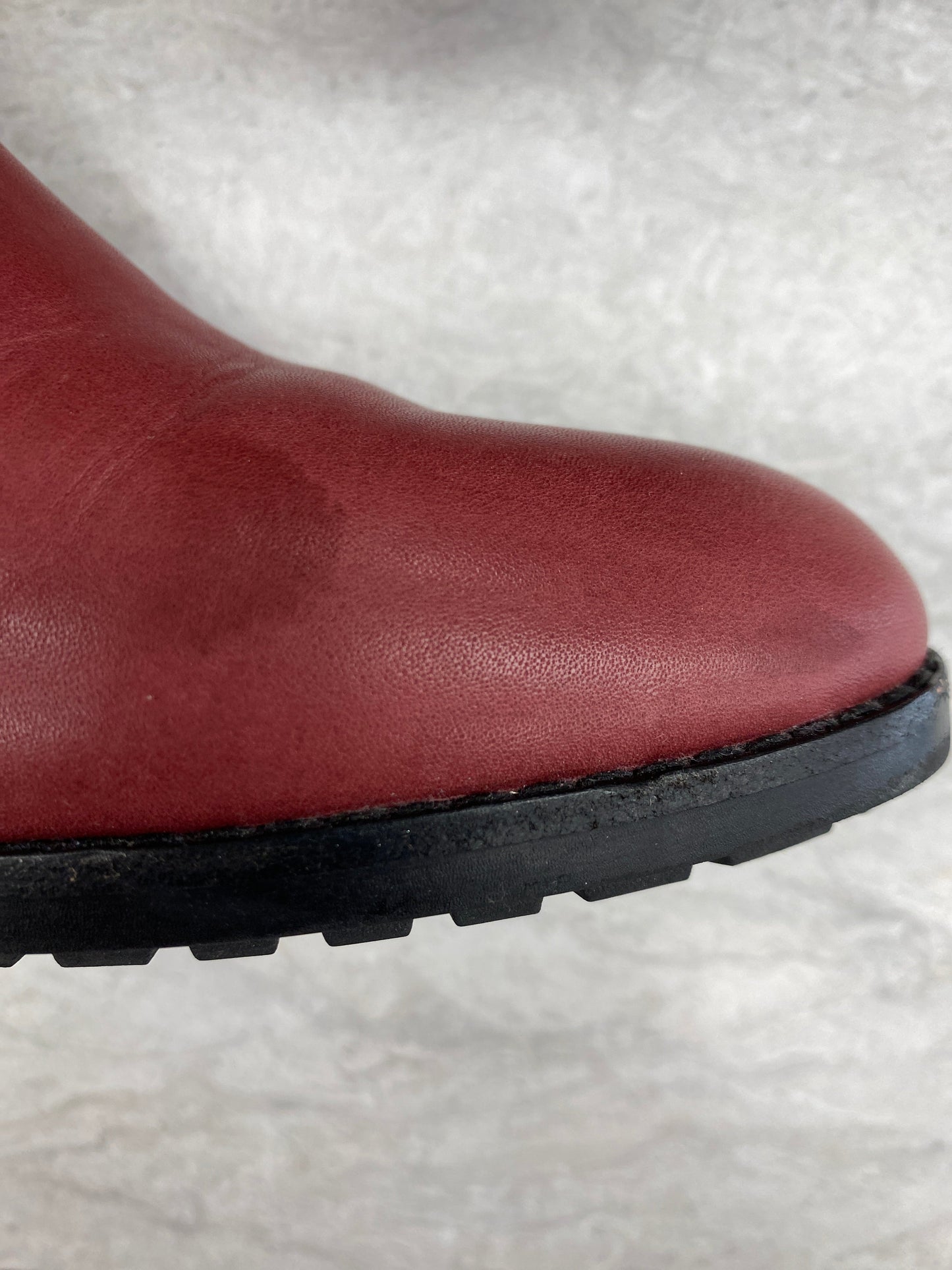 Boots Ankle Heels By Madewell In Red, Size: 6.5