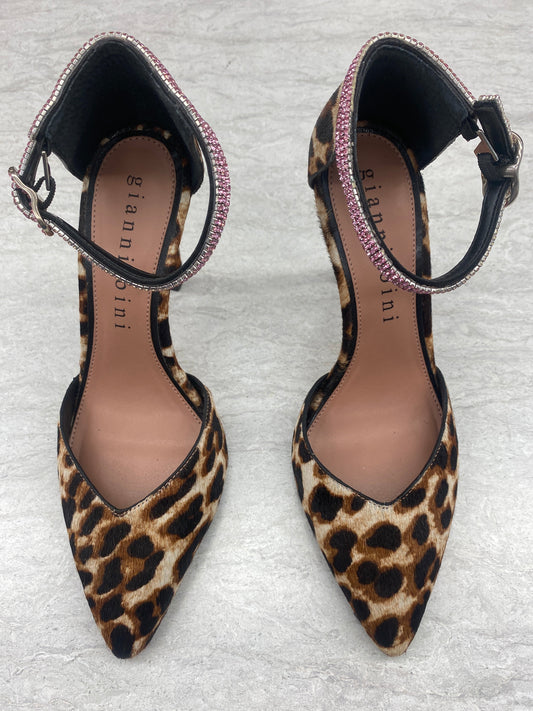 Shoes Heels Stiletto By Gianni Bini In Animal Print, Size: 8