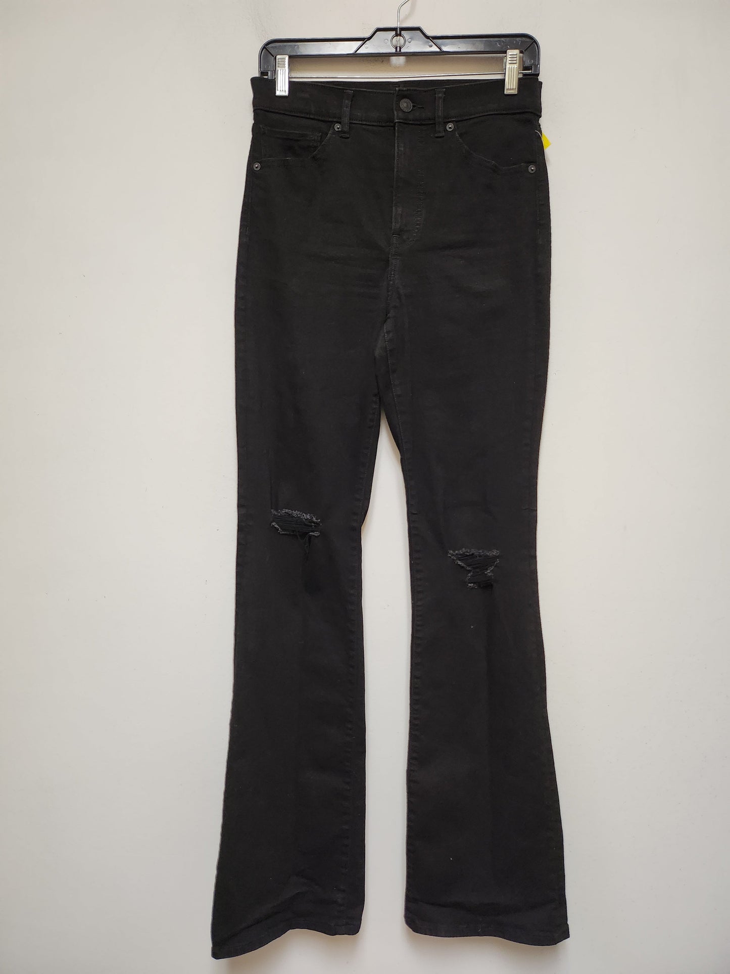 Jeans Boot Cut By Express In Black Denim, Size: 6