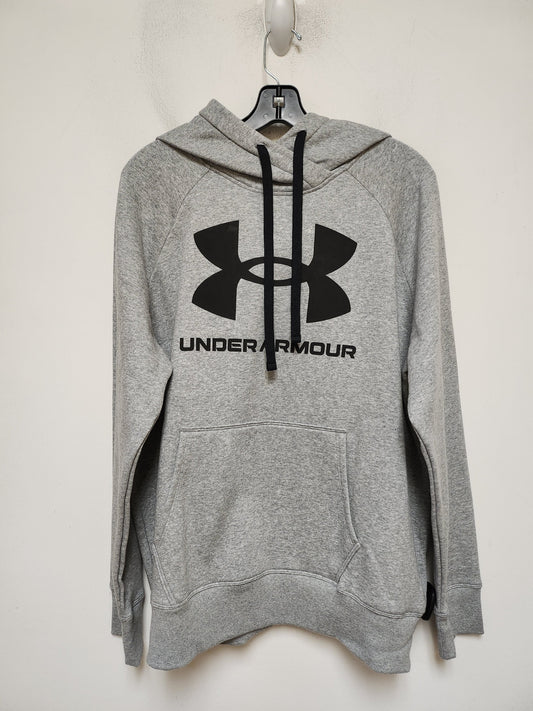 Sweatshirt Hoodie By Under Armour In Grey, Size: Xl