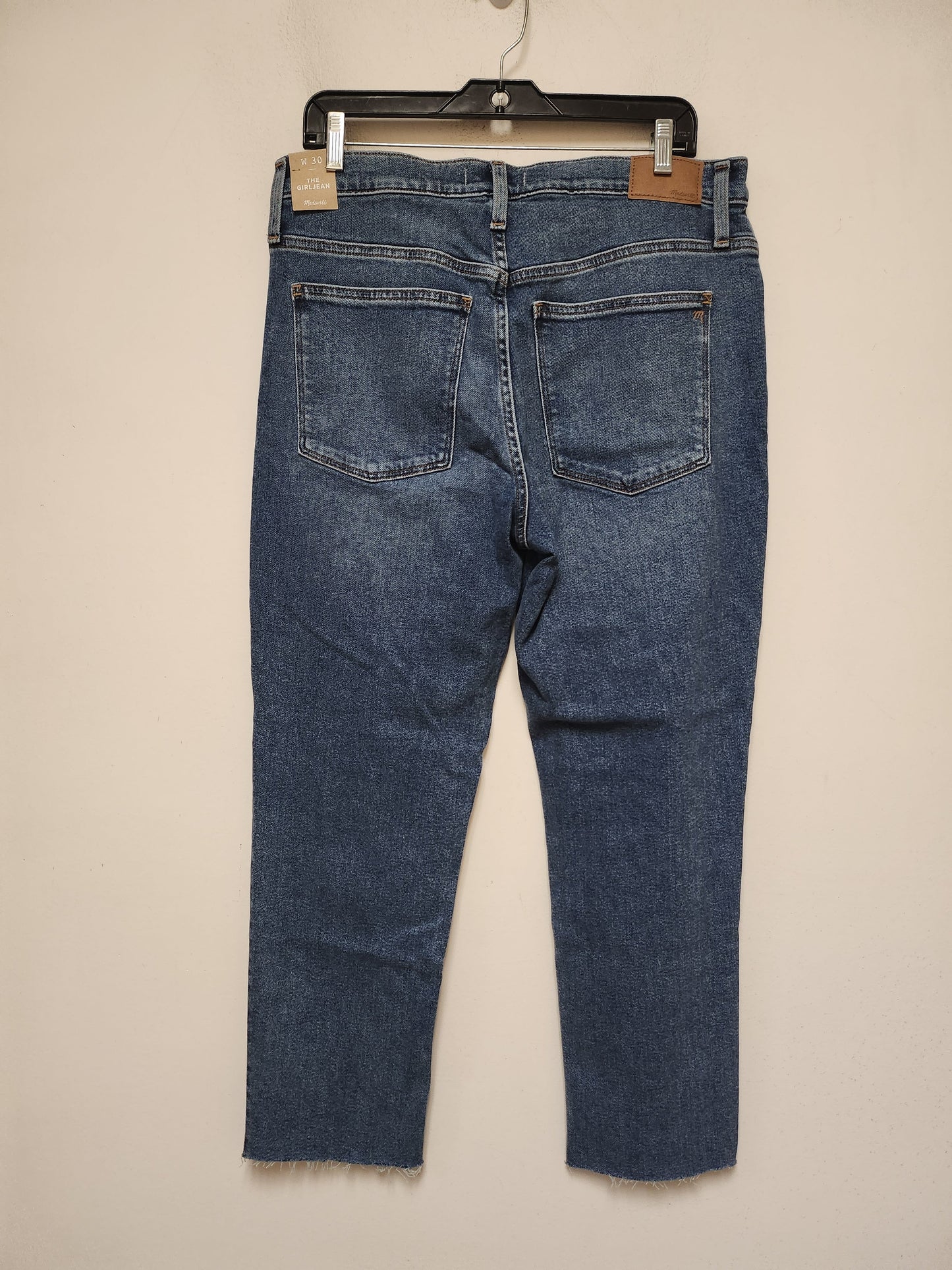 Jeans Straight By Madewell In Blue Denim, Size: 8