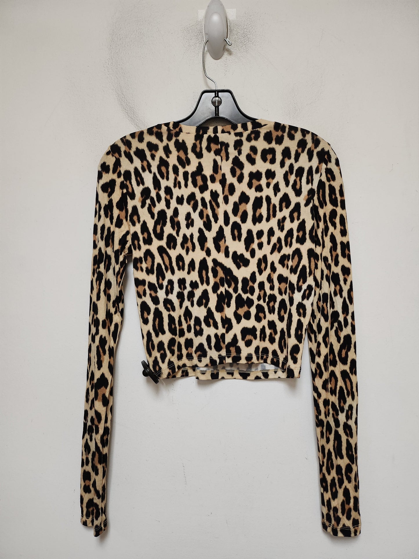 Top Long Sleeve Designer By Alice + Olivia In Animal Print, Size: Xs