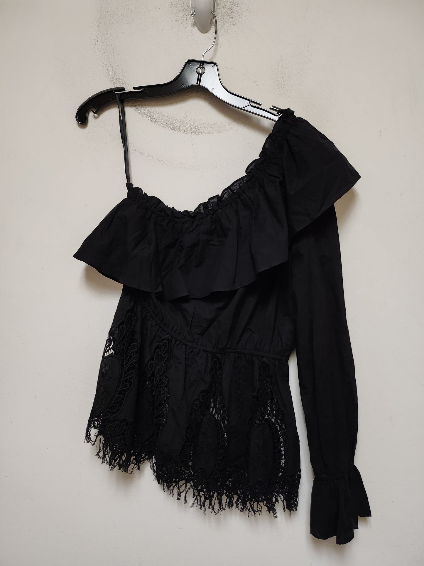 Top Long Sleeve By Bcbgmaxazria In Black, Size: M