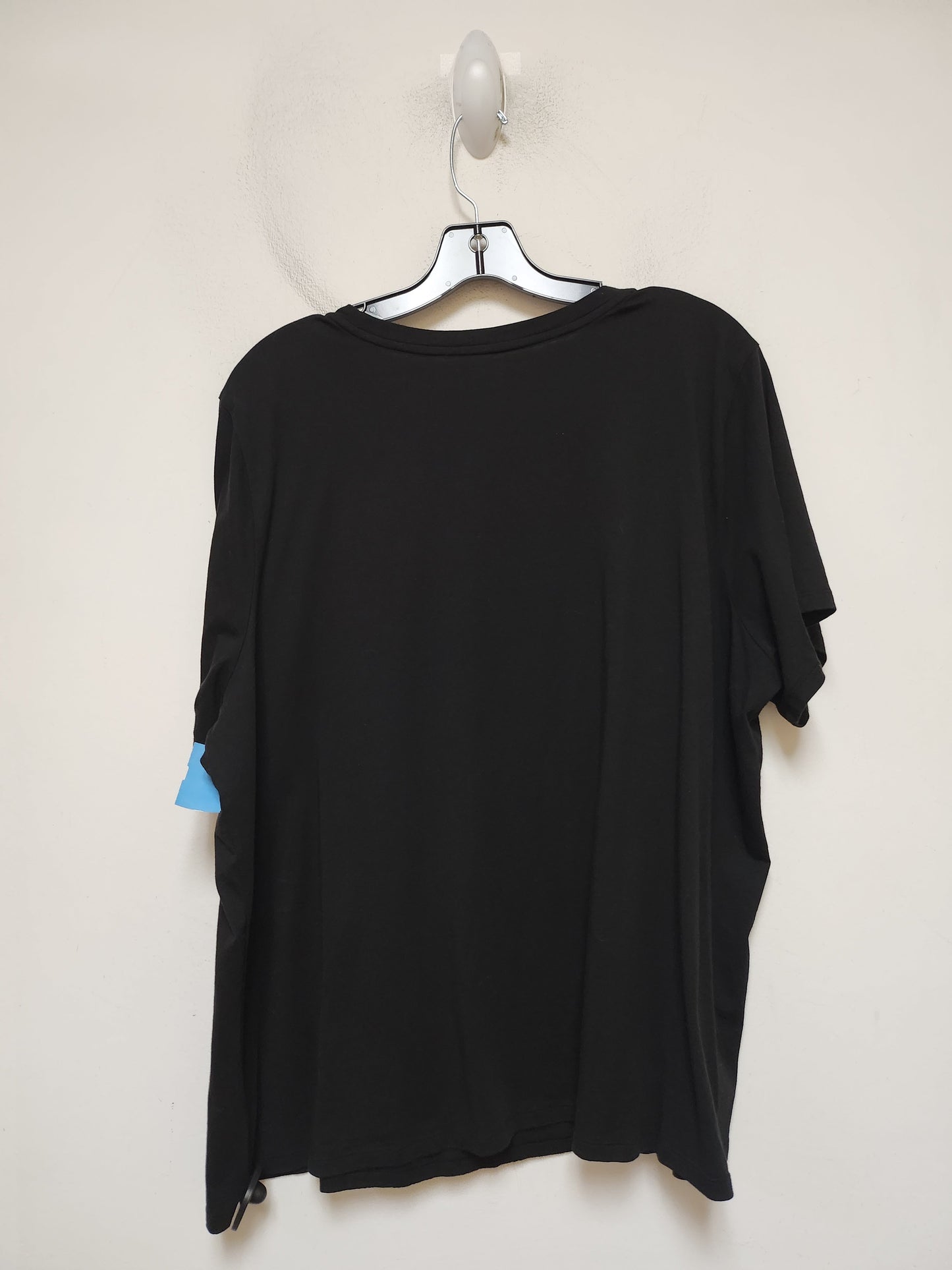 Top Short Sleeve Basic By Michael By Michael Kors In Black & Gold, Size: 3x