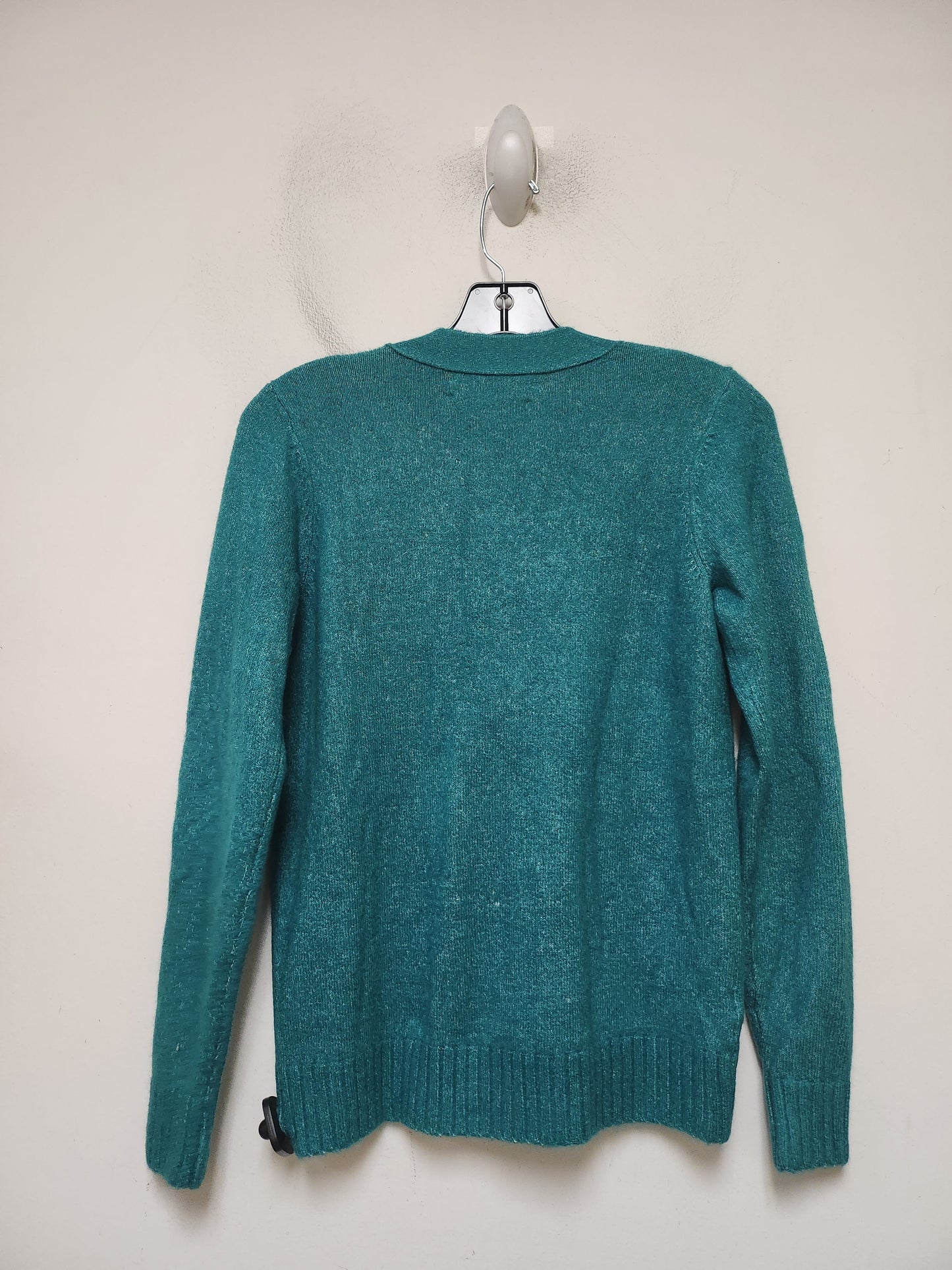 Sweater Cardigan By Loft In Green, Size: Xxs