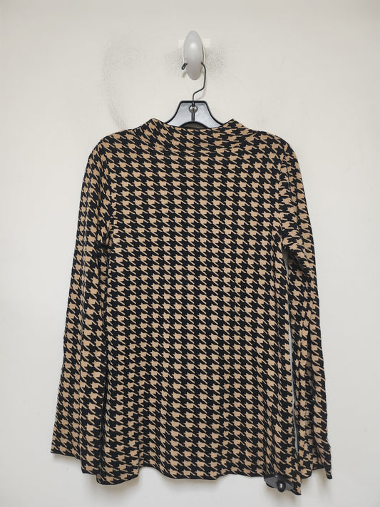 Sweater By Ann Taylor In Black & Tan, Size: Sp