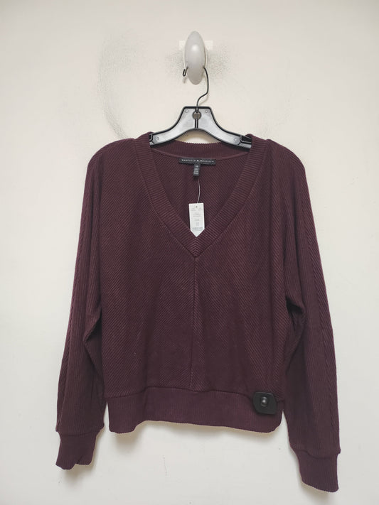 Top Long Sleeve By White House Black Market In Purple, Size: Xs