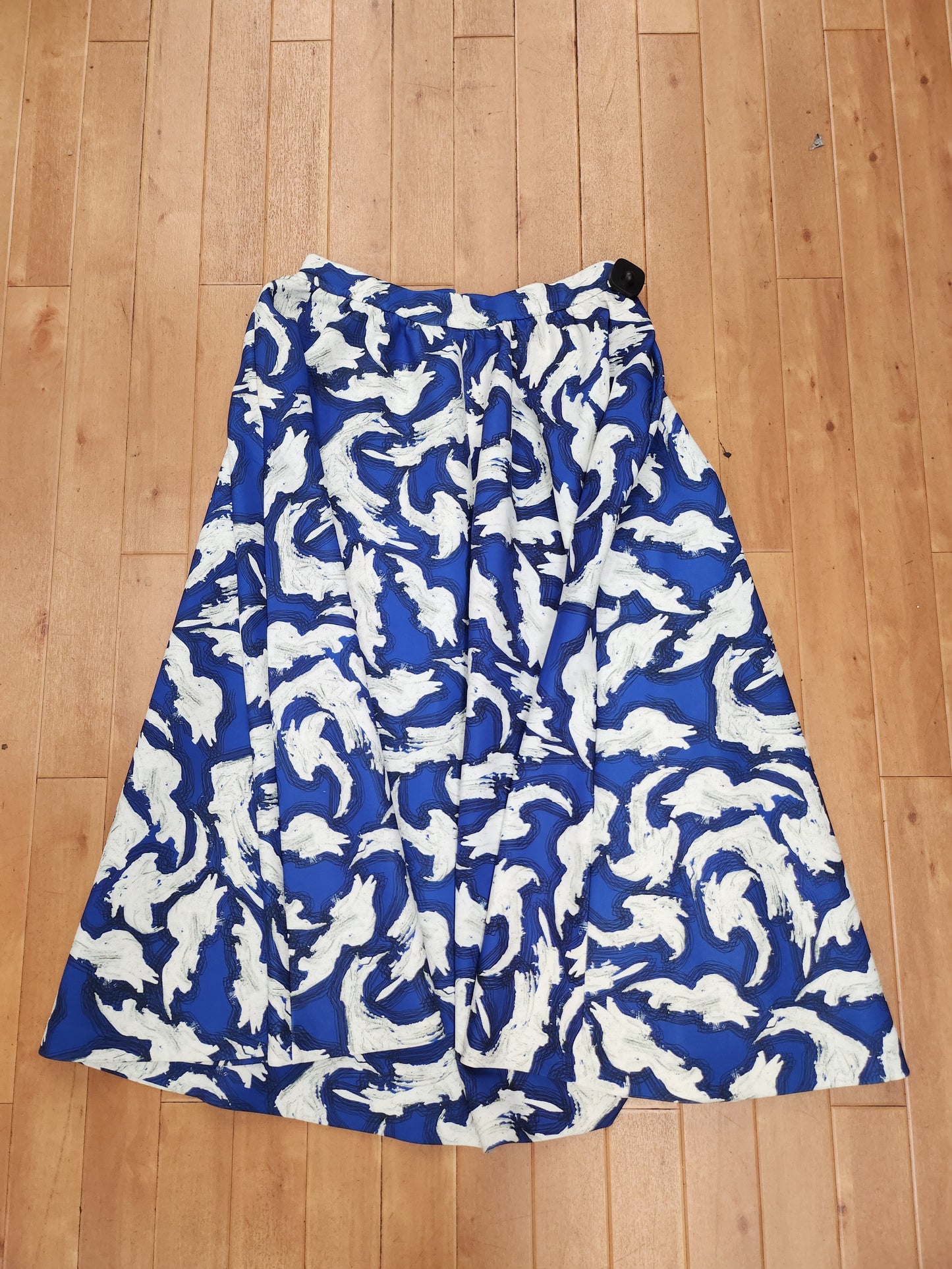 Skirt Maxi By H&m In Blue & White, Size: 14