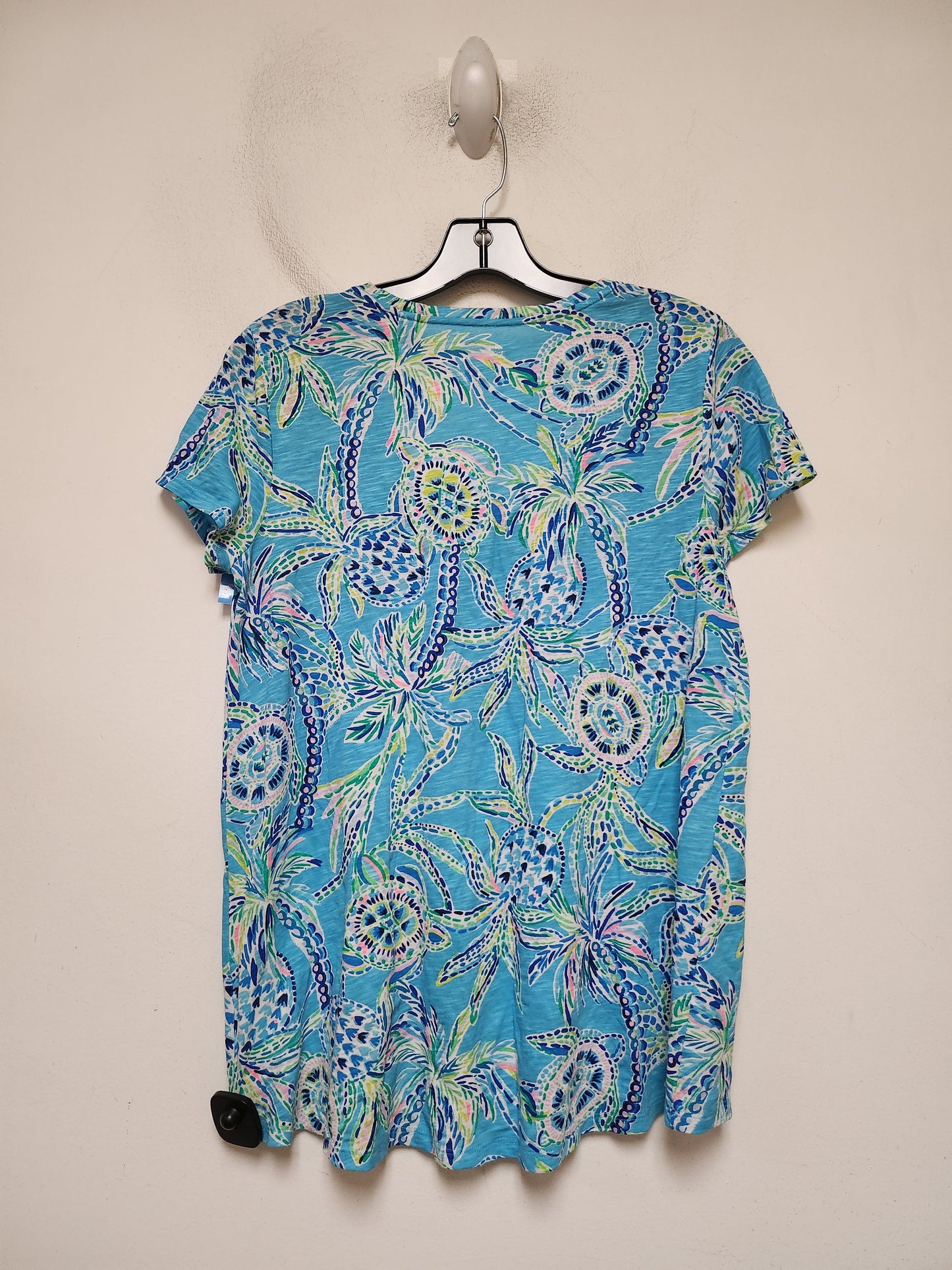 Top Short Sleeve Designer By Lilly Pulitzer In Multi-colored, Size: M