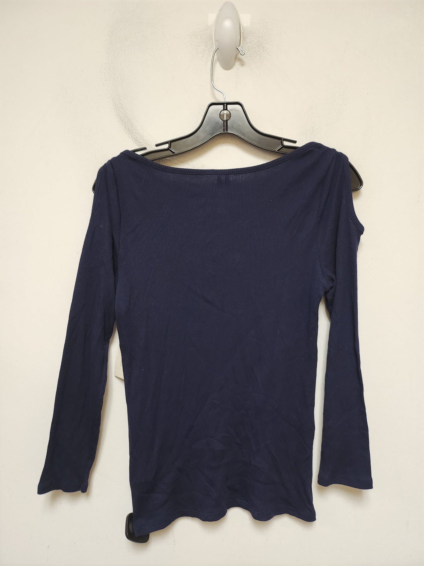 Top Long Sleeve Basic By Anthropologie In Blue, Size: S