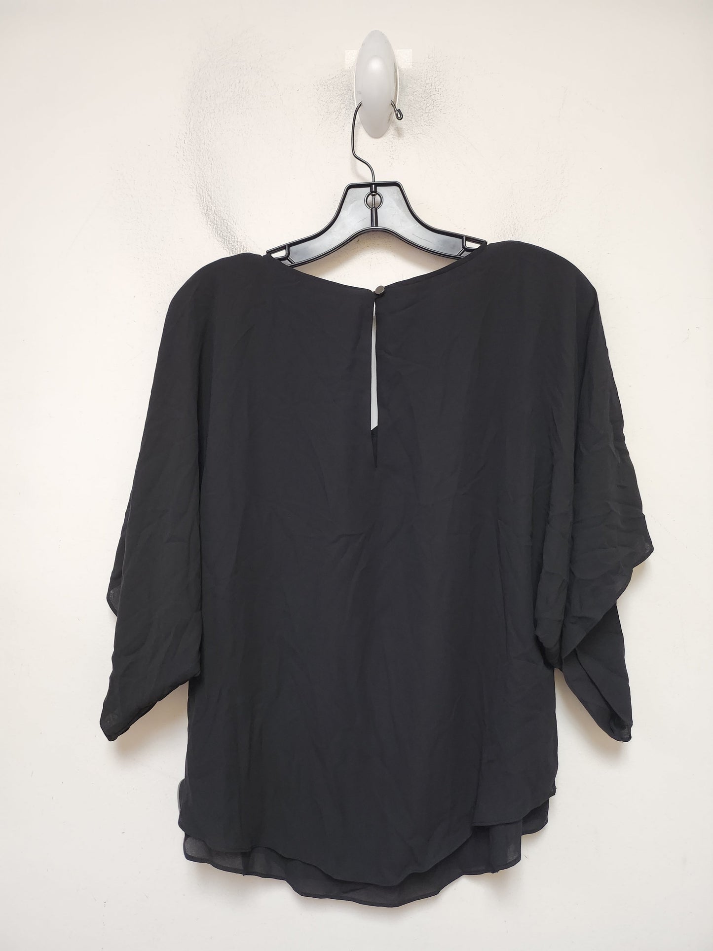 Top Short Sleeve By White House Black Market In Black, Size: Xs