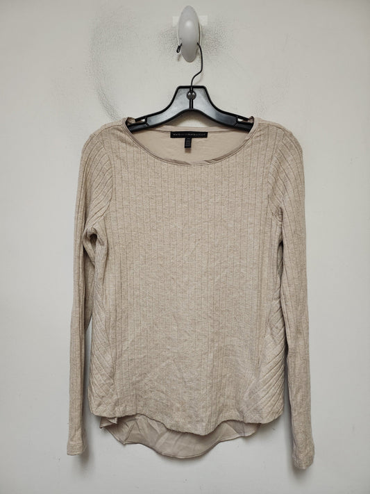 Top Long Sleeve By White House Black Market In Tan, Size: Xs