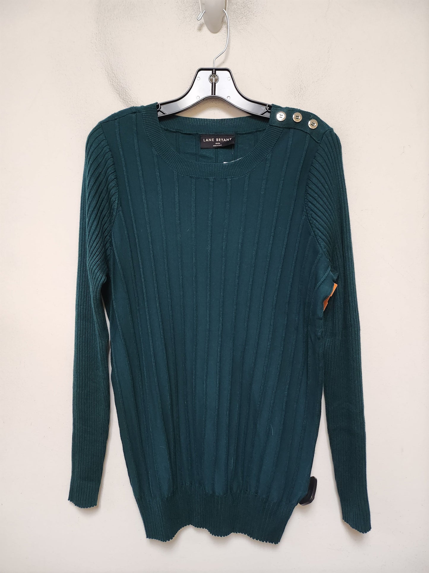 Top Long Sleeve By Lane Bryant In Green, Size: 2x