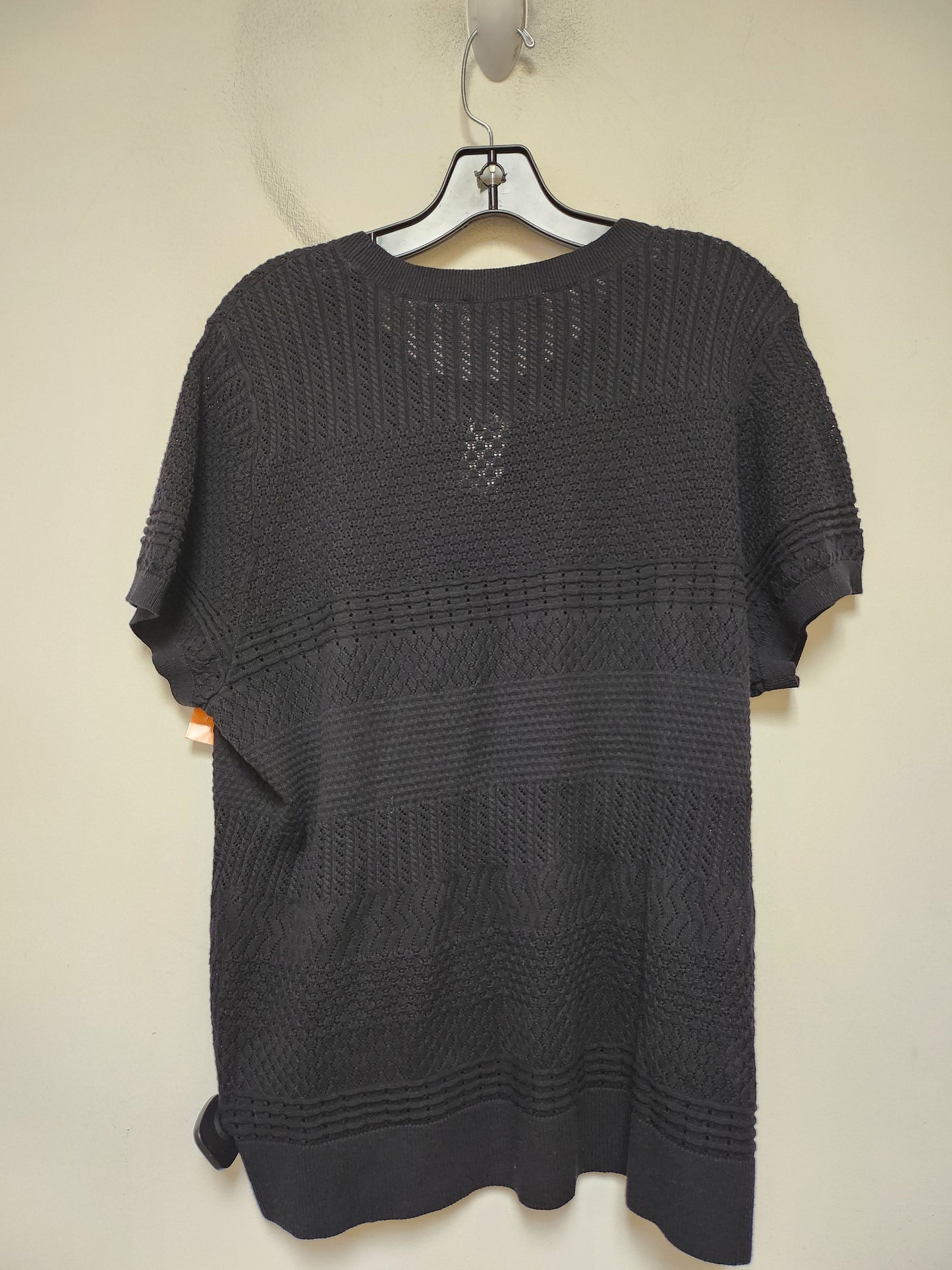 Top Short Sleeve By Loft In Black, Size: Xxl