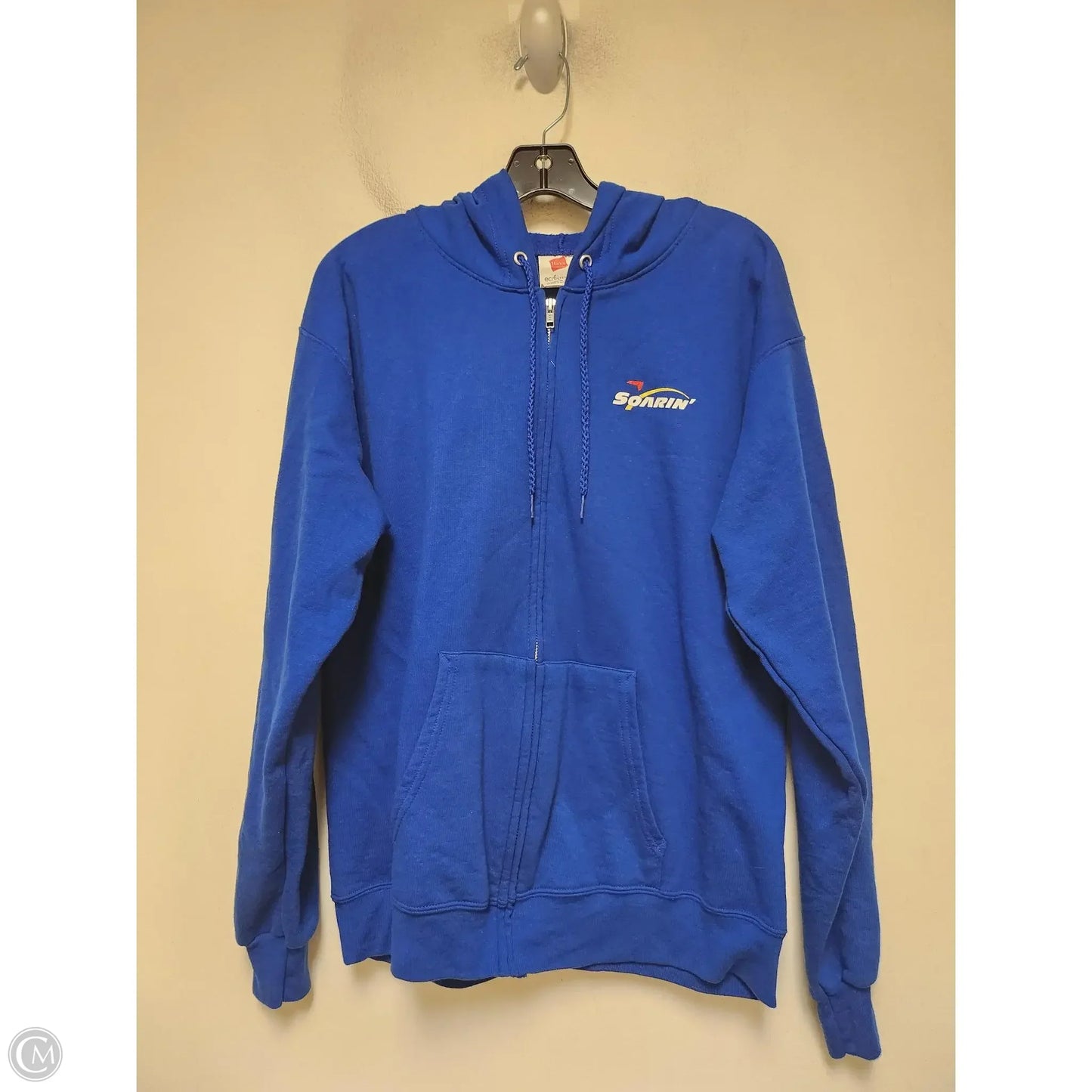 Sweatshirt Hoodie By Hanes In Blue, Size: M