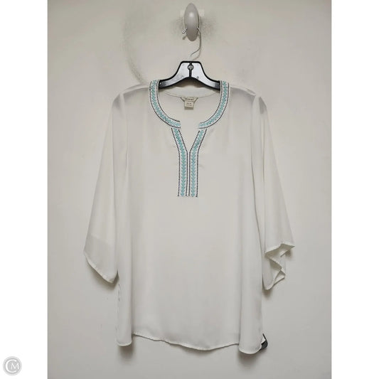 Top Short Sleeve By Ariat In White, Size: Xs