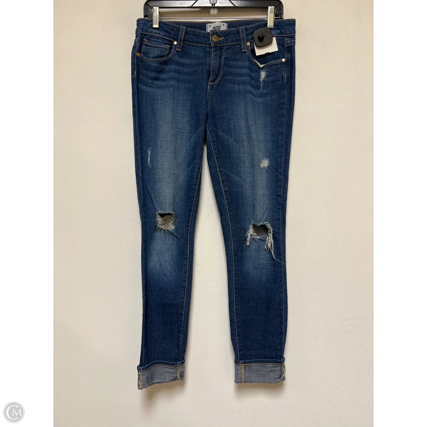 Jeans Skinny By Paige In Blue Denim, Size: 6