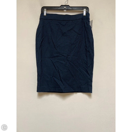 Skirt Midi By Elle In Black & Blue, Size: 6