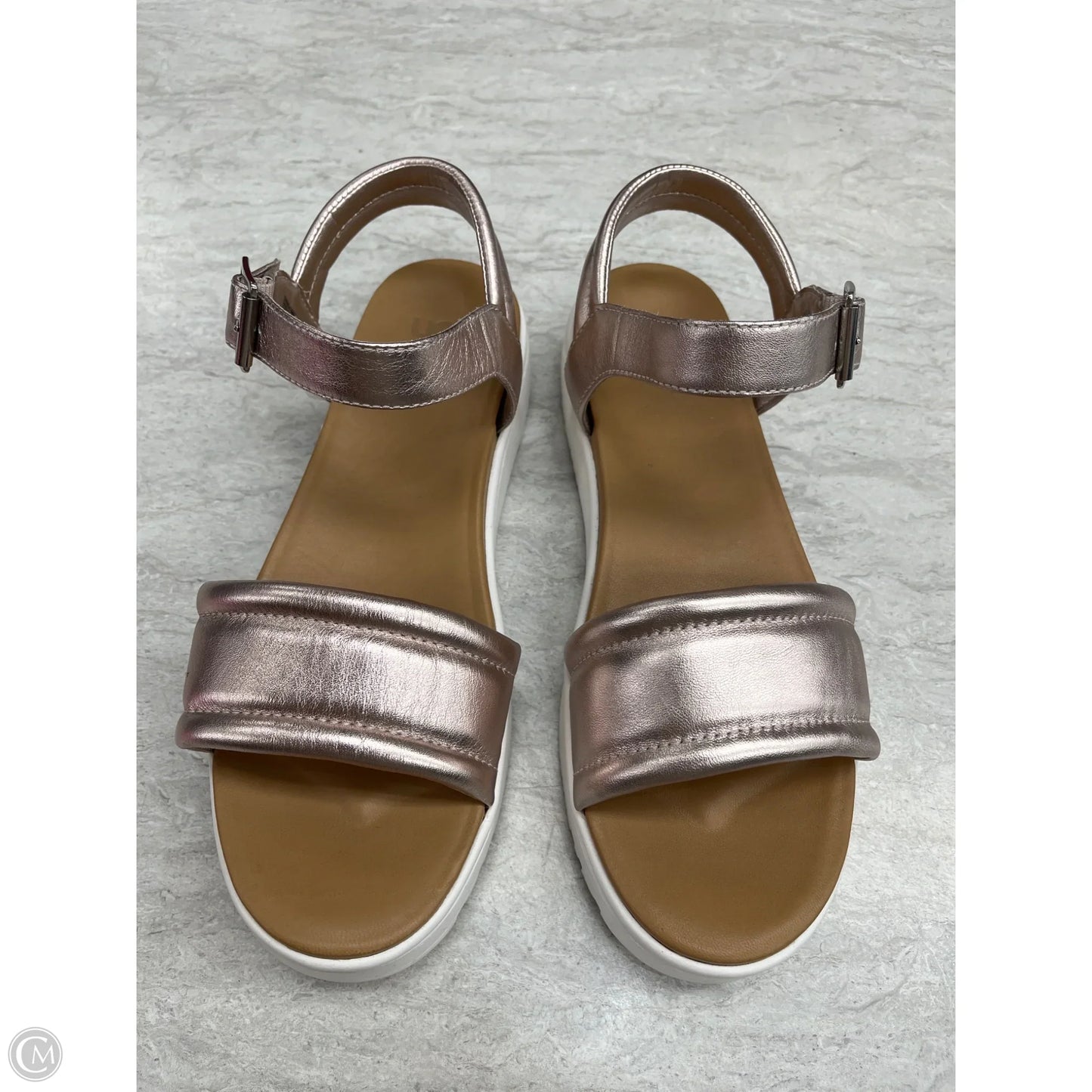 Sandals Designer By Ugg In Taupe, Size: 8.5