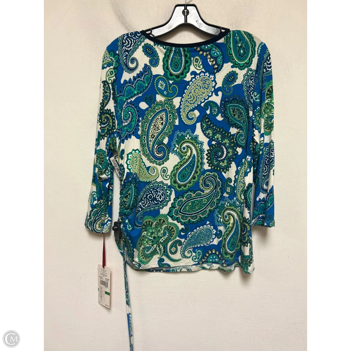 Top Long Sleeve By Ruby Rd In Paisley Print, Size: Lp