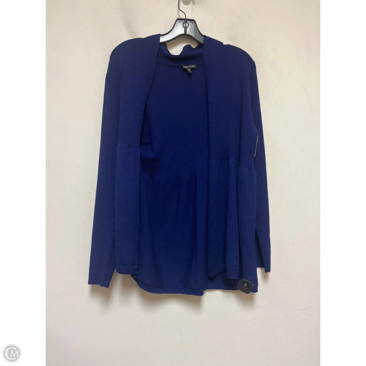 Sweater Cardigan By Eileen Fisher In Blue, Size: Xl