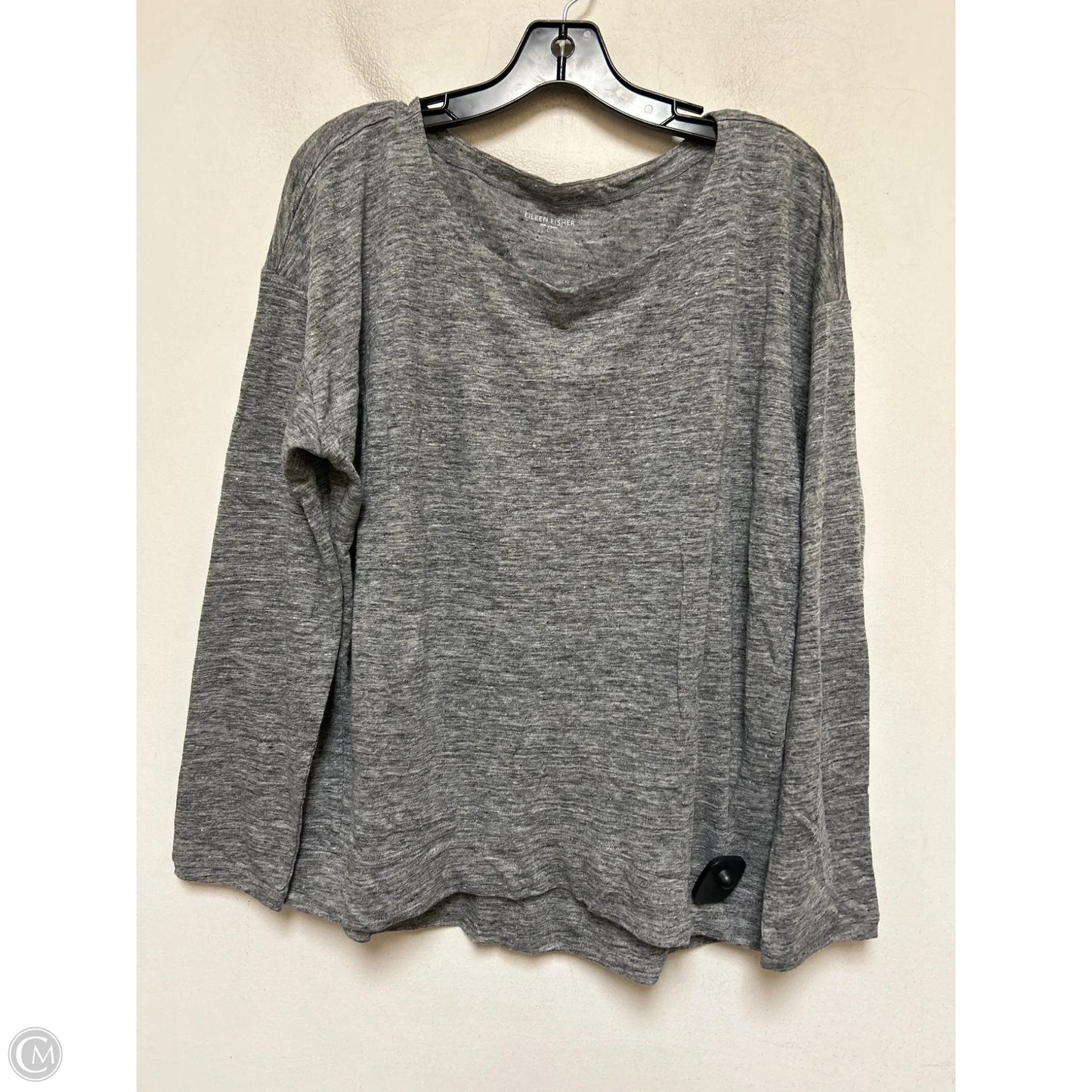 Top Long Sleeve By Eileen Fisher In Grey, Size: L