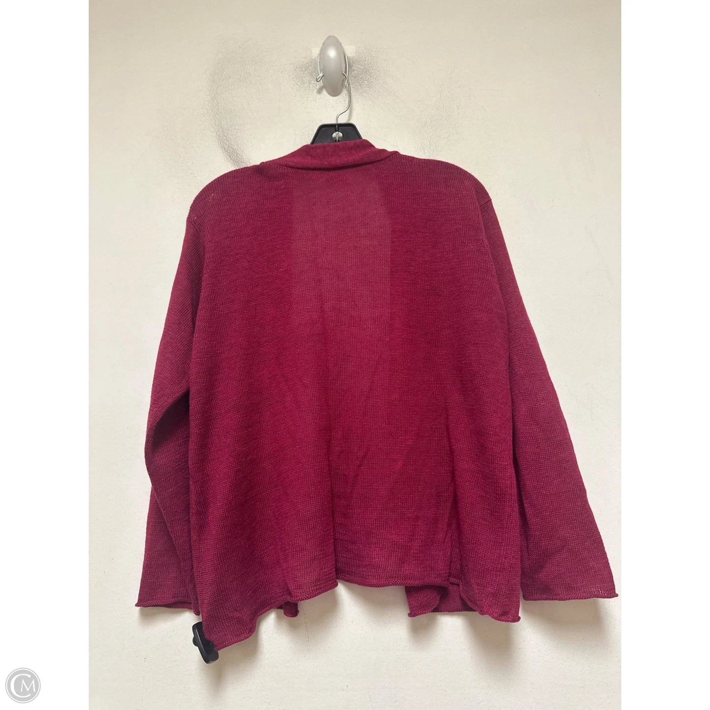 Sweater Cardigan By Eileen Fisher In Purple, Size: Xl