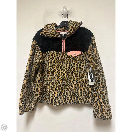 Jacket Faux Fur & Sherpa By Bp In Animal Print, Size: Xs