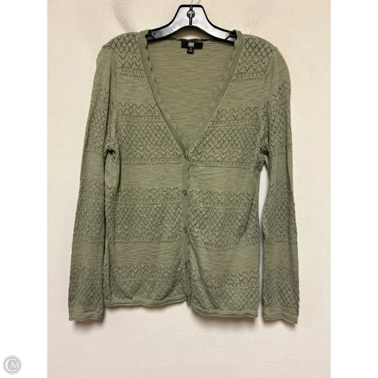Sweater Cardigan Designer By Frye In Green, Size: M